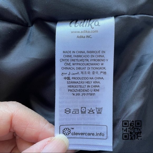 Adika Black Glossy Shiny Vinyl Reagan Puffy Jacket - S/M - Picture 6 of 10